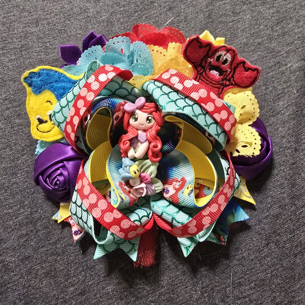 Mermaid Adventure Hair Bow for Kids